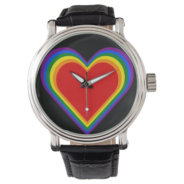 Hjärter från Pride eWatch Watch Armbandsur (Framsida)