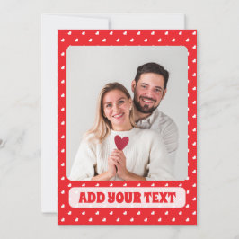 Hjärter Glad Alla Hjärtans Dag Modern Kärlek Mönst Julkort