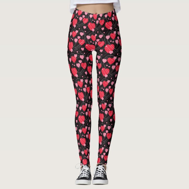 Hjärter, hjärtan, hjärtan leggings (Framsida)