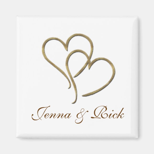 Hjärter i guld magnet (Framsidan)