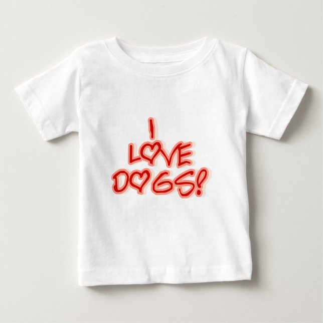 Hjärter i Hundar Tshirts och gåvor från Kärlek (Framsida)