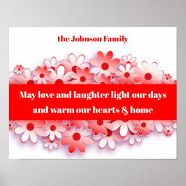 Hjärter i kärlek och skrattungar och möbler för he poster