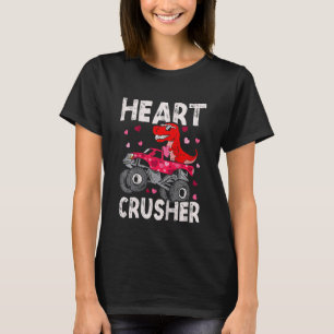 Hjärter i Kids Dinosaur Monster Lastbil Rex Valent T Shirt
