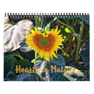 Hjärter i naturfotografi kalender