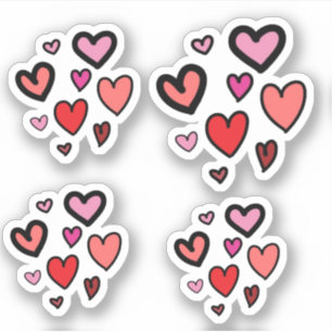 Hjärter Klistermärken