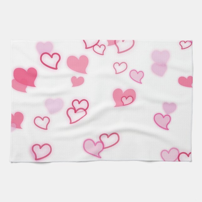 Hjärter Kökshandduk (Horisontell)