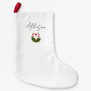 Hjärter Kom hem inför jul Candy cane Helgdag Liten Julstrumpa