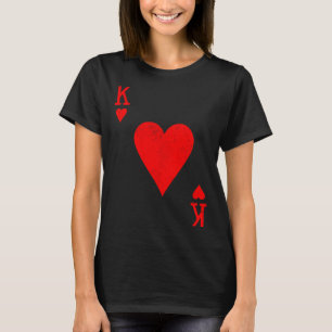 Hjärter Kung Matchande Par Alla Hjärtans Dag D T Shirt