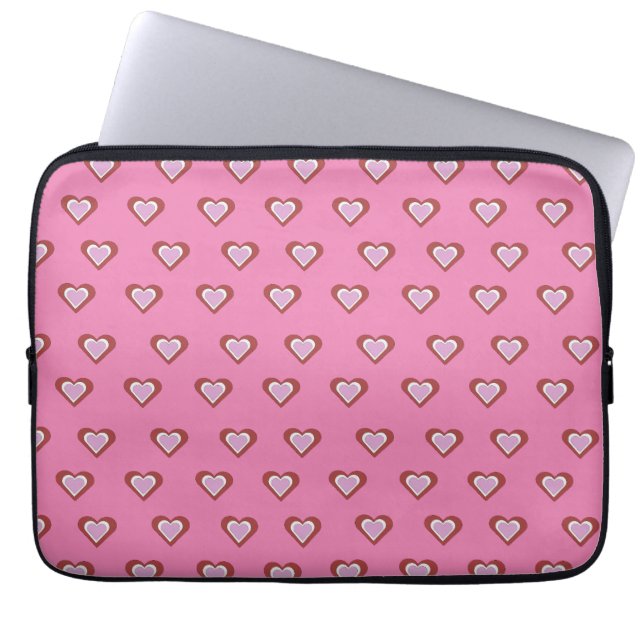 Hjärter Laptop Fodral (Framsidan)