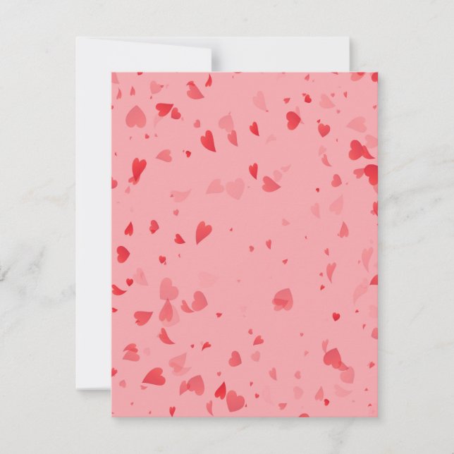 Hjärter Mönster 34 Anteckningskort (Framsida)