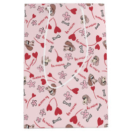 Hjärter och Basset Hounds Mönster Design