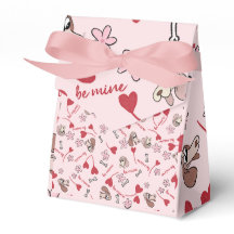 Hjärter och Basset Hounds Mönster Design