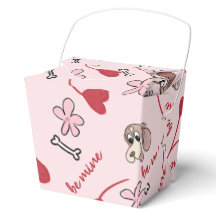 Hjärter och Basset Hounds Mönster Design