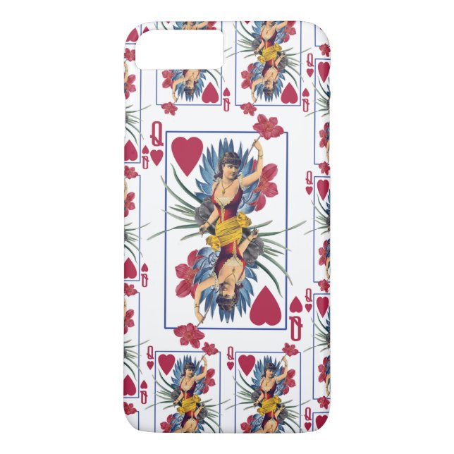 Hjärter och blommors drottning Case-Mate iPhone skal (Baksida)