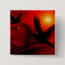 Hjärter och duvor knapp