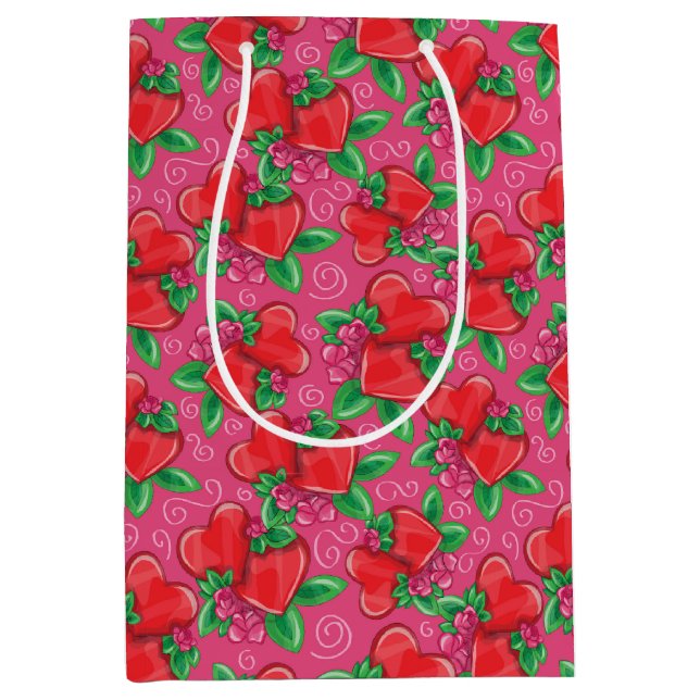 Hjärter och Kärlek Medium Gift-blogg (Framsidan)