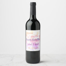 Hjärter och Kärlek Vin Etikett
