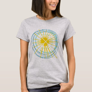 Hjärter och kröda pilar i sol t shirt
