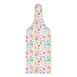 Hjärter och Muffinsar Förtjusande vattenfärg Mönst