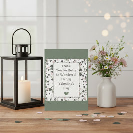 Hjärter och Petals: Grattis Valentinas Hälsning Julkort