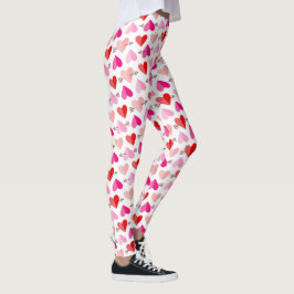 Hjärter och pilar på hjärtans dag leggings