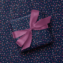 Hjärter och sprinkler rosa Alla hjärtans dag Presentpapper