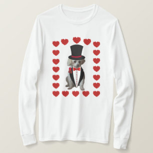 Hjärter på eld för dig Pudel Dam TShirt T Shirt