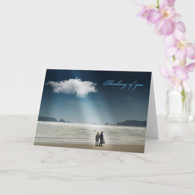 Hjärter på en Beach. Kort (Orkide)