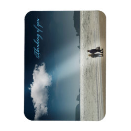 Hjärter på en Beach. Magnet