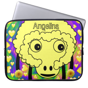Hjärter på Gulten laptop sleeve får