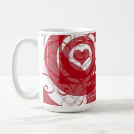 Hjärter på Hearts Valentine Kaffemugg
