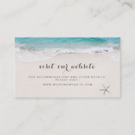 Hjärter på sandstranden Webbplats Infoga kort