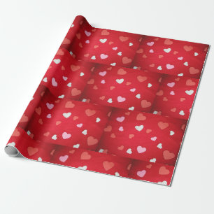 Hjärter! Papper radbrytning Presentpapper