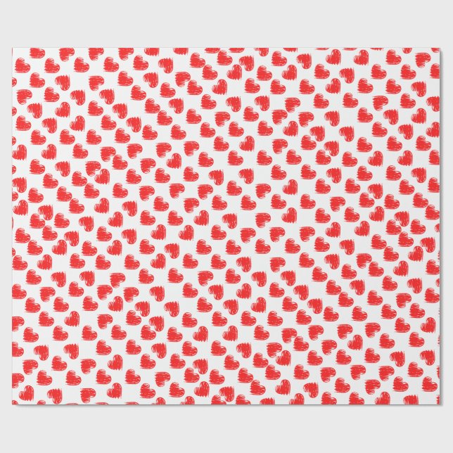 Hjärter Presentpapper (Platt)
