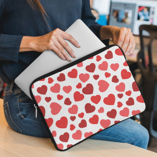 Hjärter, rödhjärter, Hjärter mönster, Mönster Laptop Fodral