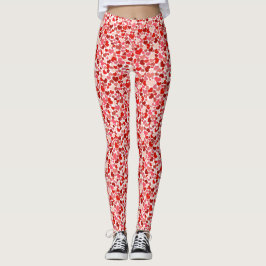 Hjärter, rödhjärter, mönster, Kärlek Leggings