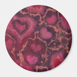Hjärter, romantisk kärlek rosa röd valentines day- magnet