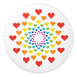 Hjärter runt hjärtan knopp