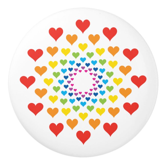 Hjärter runt hjärtan knopp (Framsidan)