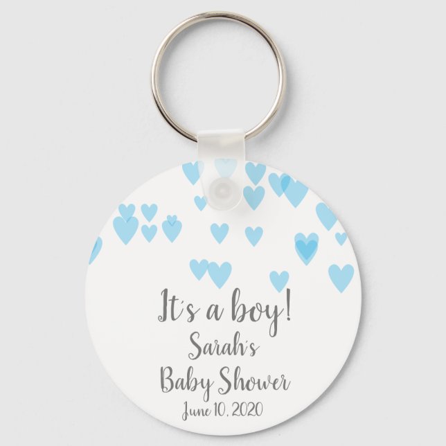 Hjärter spridda i luft nyckelring (Framsida)