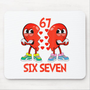 Hjärter Valentines Roligt Sex Sju 6 7 Meme Gen Alp Musmatta