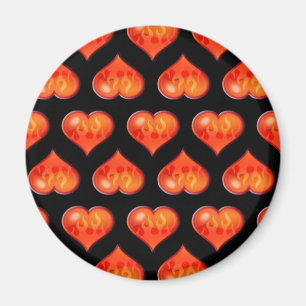 Hjärter vid brand magnet