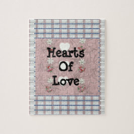 Hjärter vid Kärlek tre Pussel