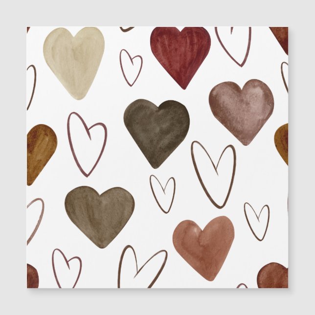 Hjärteskiss för vattenfärgen Hand plockade ut linj (Framsida)