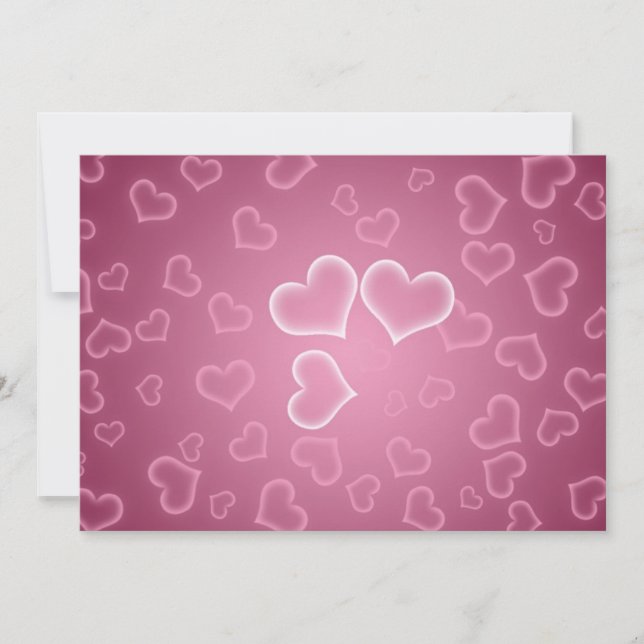 Hjärtest Invitation Inbjudningar (Framsida)