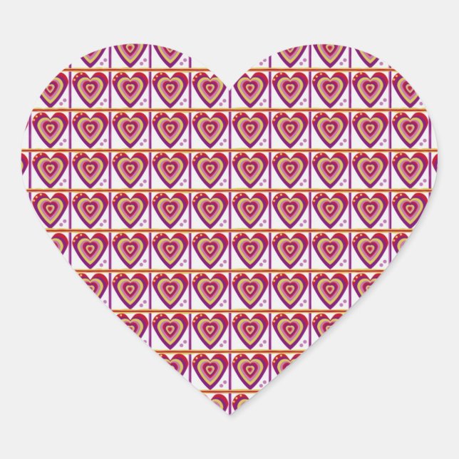 Hjärtesticker Hjärtformat Klistermärke (Framsida)