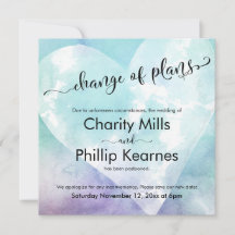 Hjärtfärgad uppskjuten ändring av Bröllop