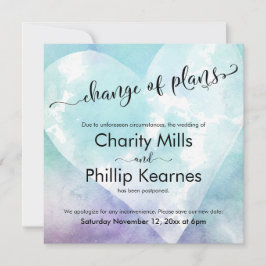 Hjärtfärgad uppskjuten ändring av Bröllop