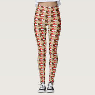 Hjärtfärgat "gift box" - Alla hjärtans dag Leggings