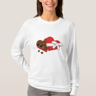 Hjärtfärgat "gift box" - Alla hjärtans dag T Shirt